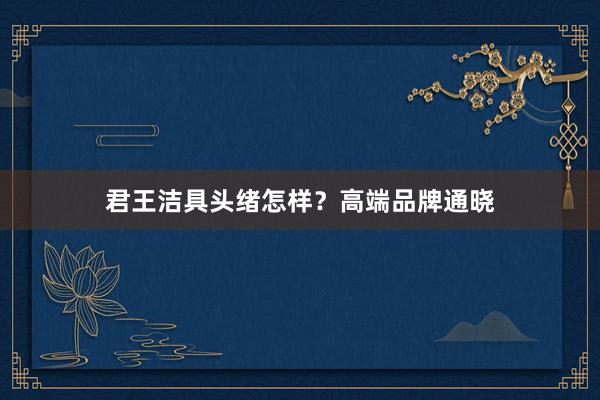 君王洁具头绪怎样？高端品牌通晓