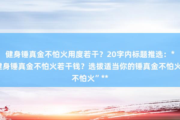 健身锤真金不怕火用度若干？20字内标题推选：**“健身锤真金不怕火若干钱？选拔适当你的锤真金不怕火”**